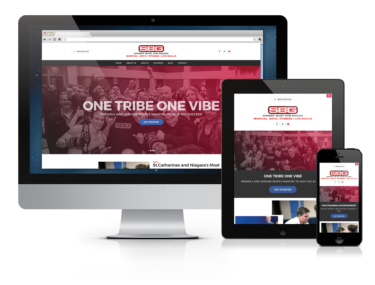 gym website design