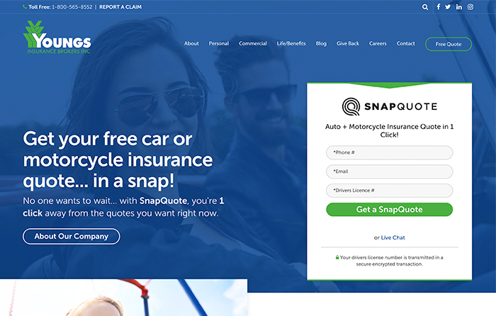 Youngs Insurance | Smarter Website Design